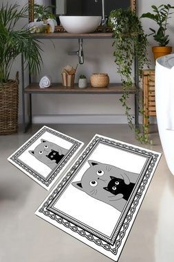 Килимки для ванної кімнати Chilai Home MOM CAT DJT 2LI , Білий