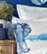 Постільна білизна Karaca Home ранфорс - Nalini mavi 2019-2 блакитний, Євро, 240х260 см., 200х220 см., 1, 50х70 см., 2