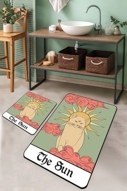 Килимки для ванної кімнати Chilai Home SUNNY THE SUN DJT 2Lİ , Зелений