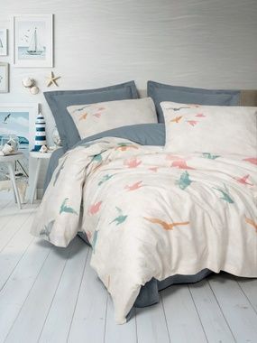 Комплект постільної білизни Cotton box KAIJA MAVI, Євро, 240х260 см., 200х220 см., 1, 50х70 см., 2