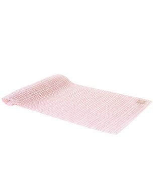 Доріжка на стіл Прованс Рожева клітинка #Andre Tan, Рожевий, 40х140 см., Прямокутні
