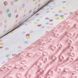 Набір постільної білизни з покривалом + плед Karaca Home - Bonbon pembe рожевий (8), Євро, 240х260 см., 200х220 см., 1, 50х70 см., 4