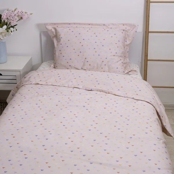 Постільна білизна підліткова Viluta Warm Cotton W-10, Полуторний, 150х220 см., 143х210 см., 1, 50х70 см., 1