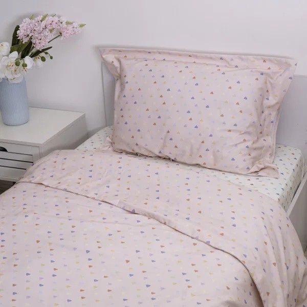 Постільна білизна підліткова Viluta Warm Cotton W-10, Полуторний, 150х220 см., 143х210 см., 1, 50х70 см., 1