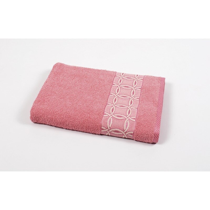 Рушник махровий Binnur - Vip Cotton 12 70 * 140 рожевий, Рожевий