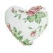 Подушка Прованс Серце large pink Rose з мережкою 28х28 см.