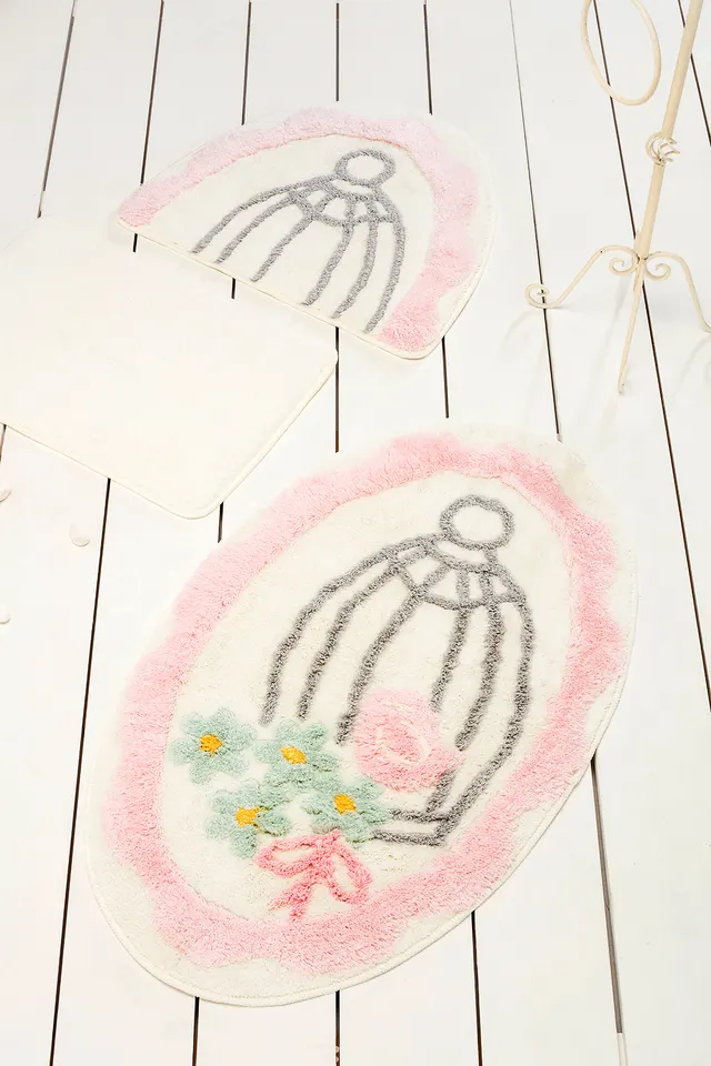 Килимок для ванни Chilai Home Sweet Bird Pink