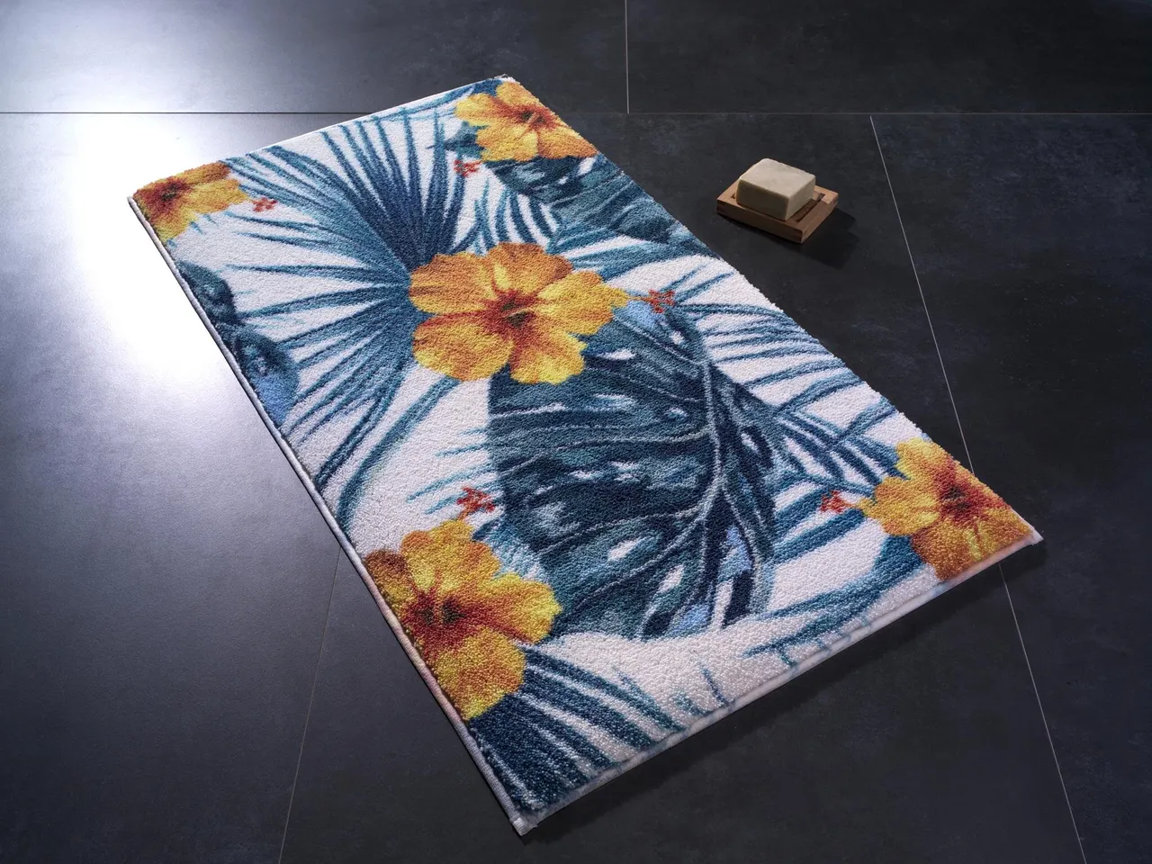 Килимок для ванни Confetti Hibiscus Turuncu 50*57