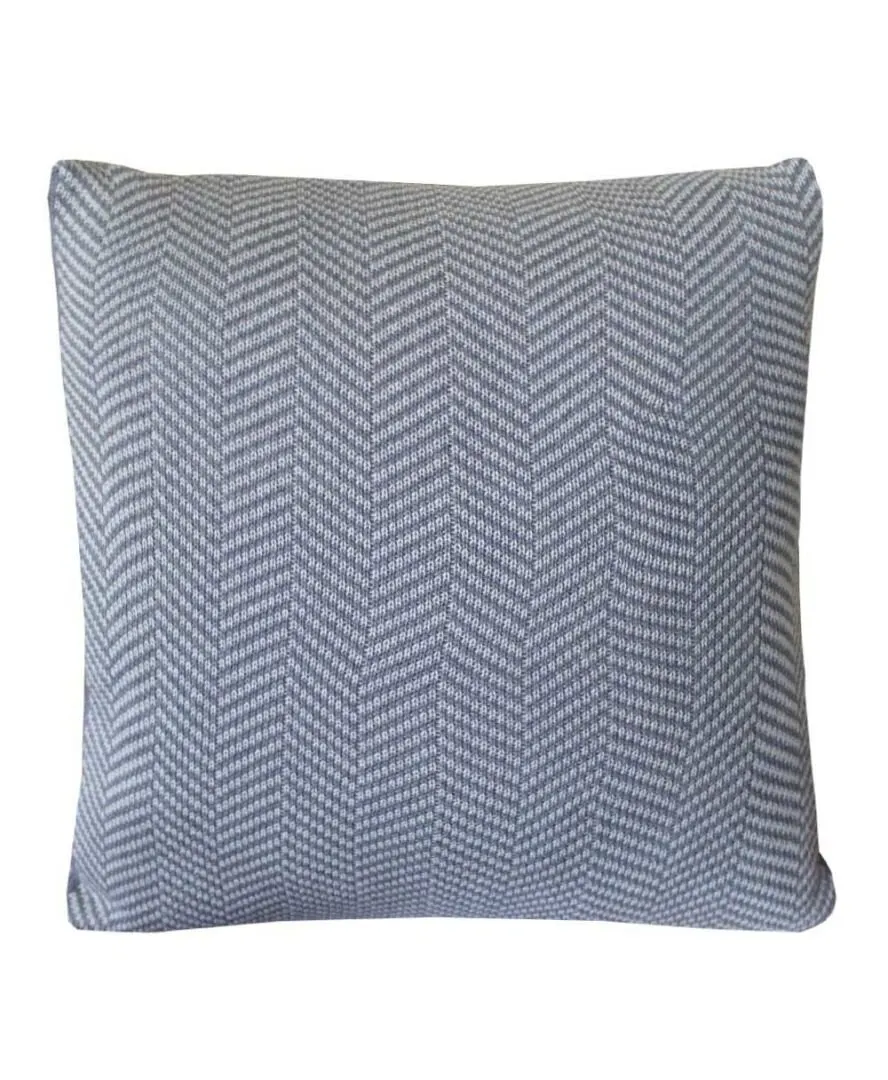 Наволочка Прованс в'язана Жакардова British Grey 45*45