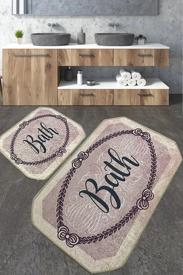 Коврик Chilai Home VOTEN BANYO HALISI DJT 2Lİ