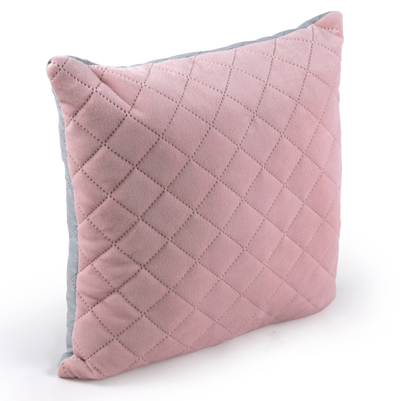 Подушка декоративна РУНО Pink and Grey ромб