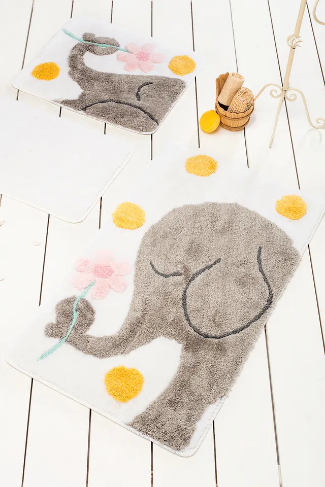 Килимок для ванни Chilai Home Buyuk Fil Grey