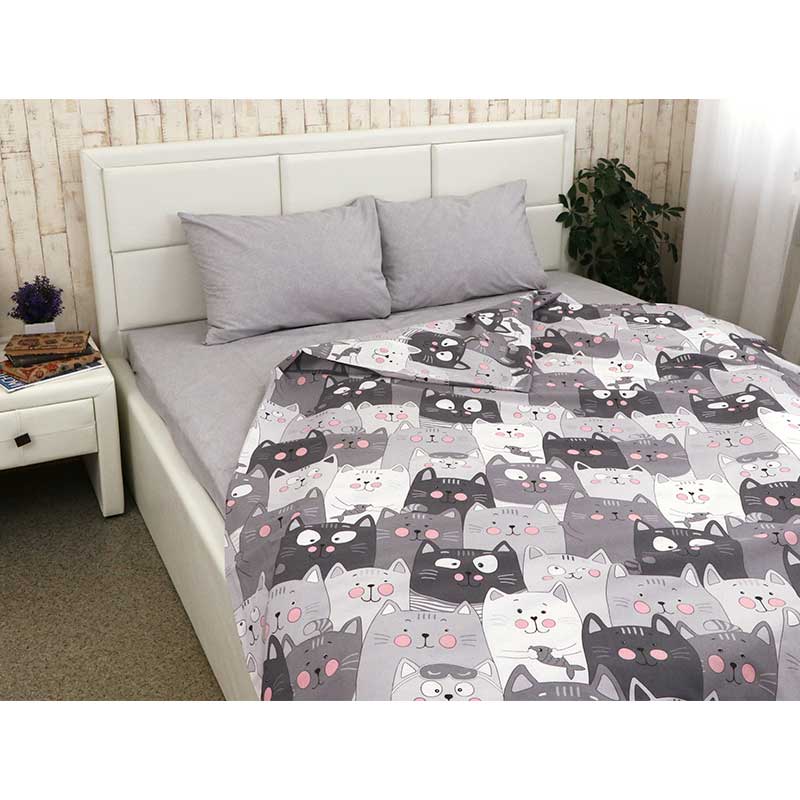 Постільна білизна РУНО Grey Cat