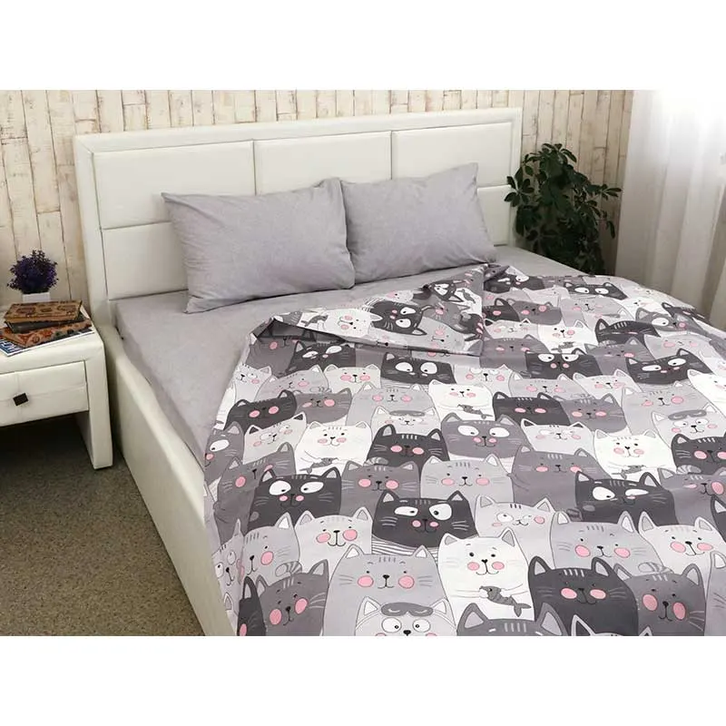 Постільна білизна РУНО Grey Cat пр.200х220