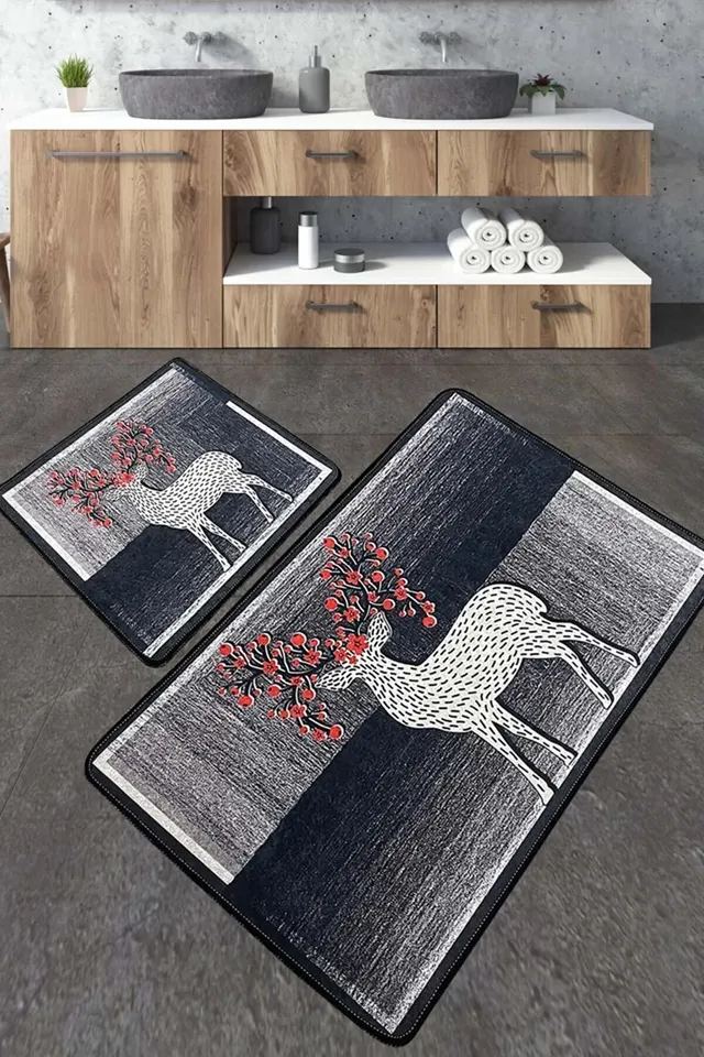 Коврик Chilai Home ELAFA BANYO HALISI DJT 2Lİ