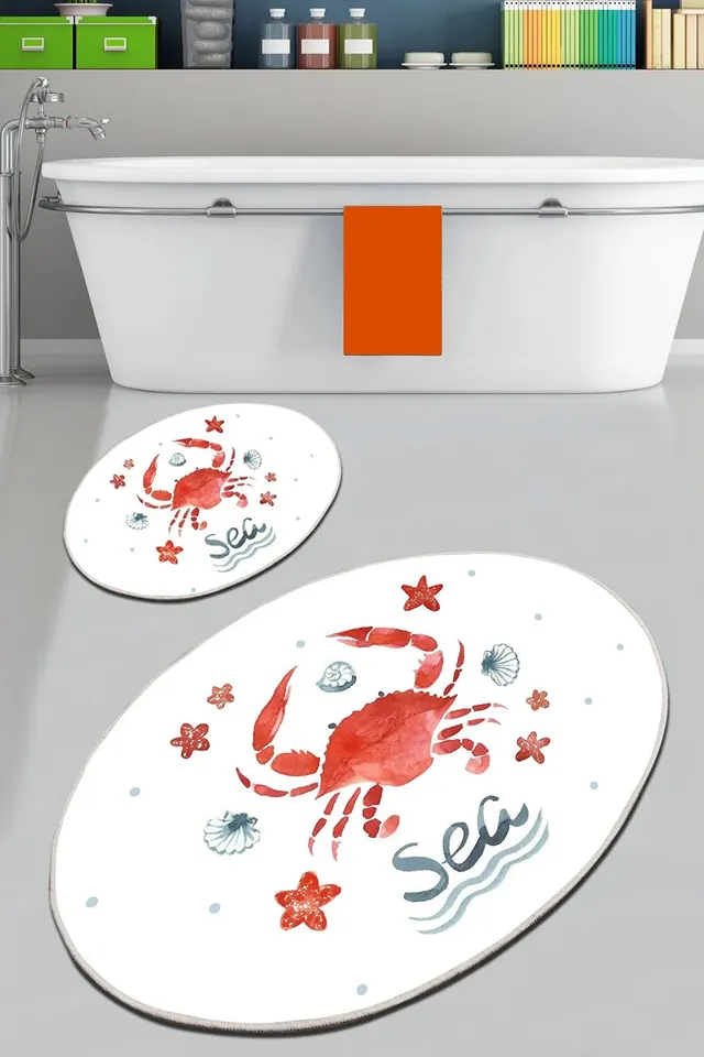 Килимки для ванної кімнати Chilai Home CRAB BANYO HALISI DJT 2Lİ