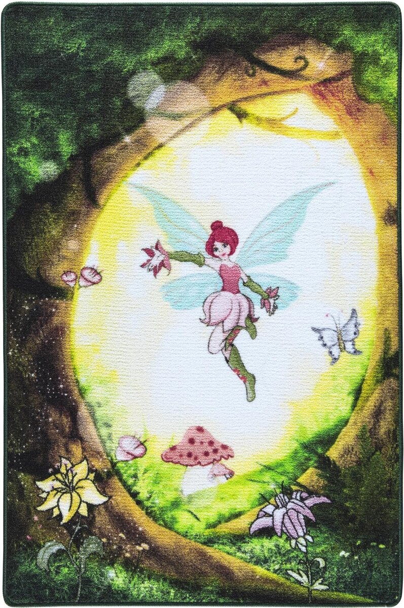 Килим в дитячу кімнату Confetti Fairy Forest Yesil 100x150