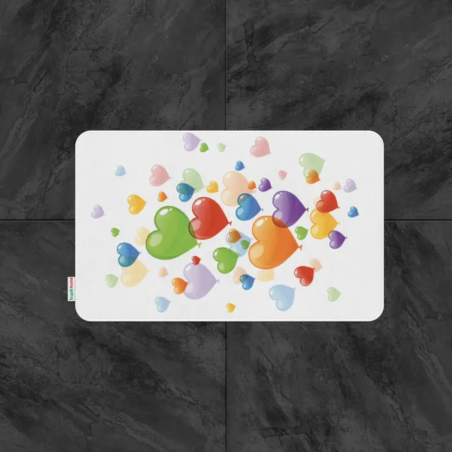 Килимок для ванни Tabe Hearts balloon 60х100 см.