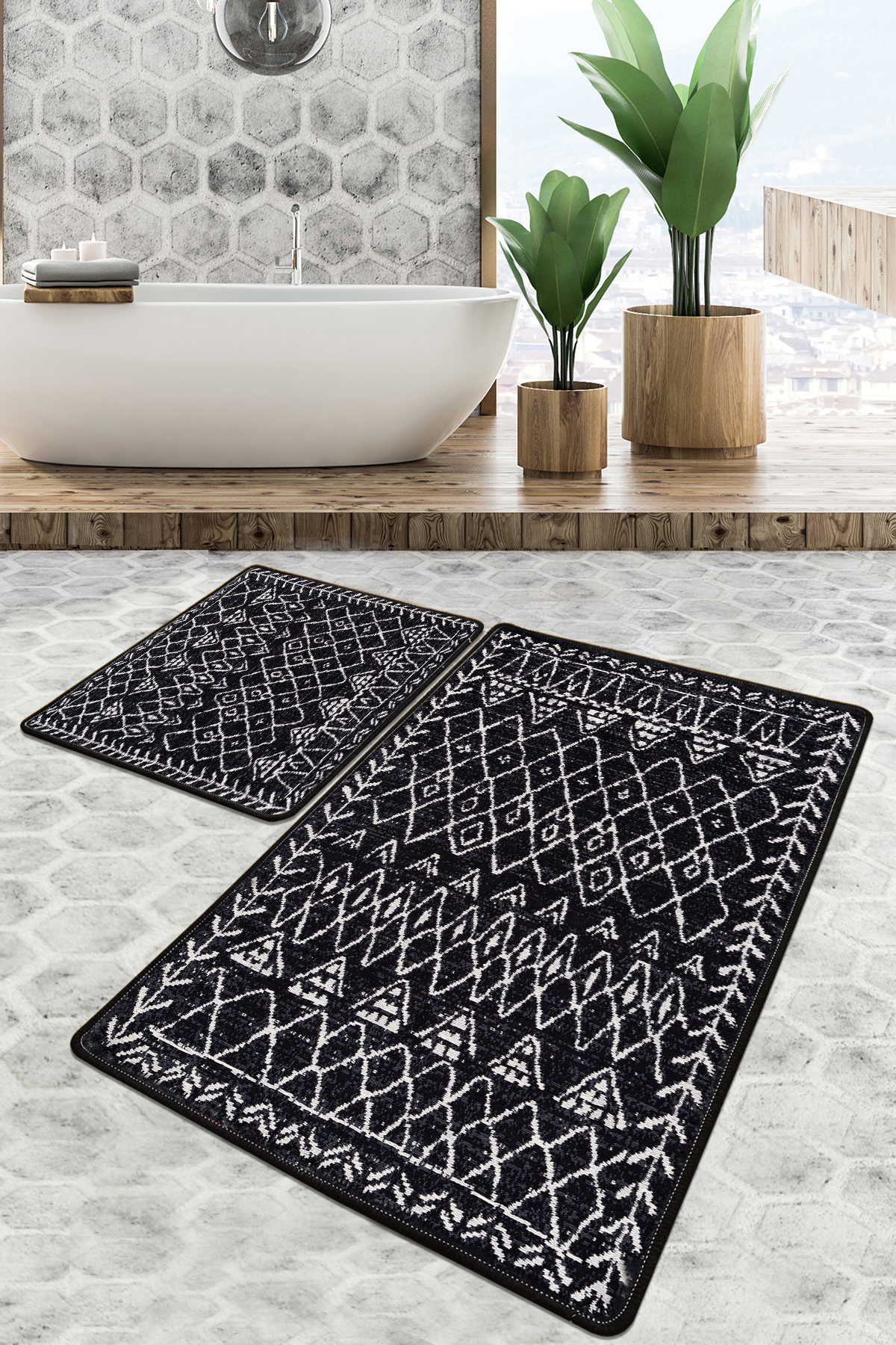 Килимки для ванни Chilai Home SOHO BANYO HALISI DJT 50х60 см., 60х100 см.