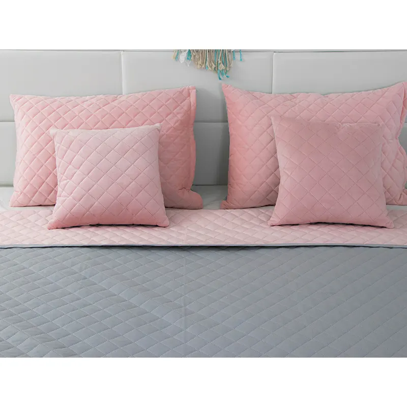 Подушка декоративна РУНО Pink and Grey ромб