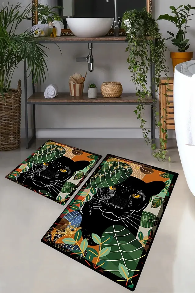 Килимки для ванної кімнати Chilai Home SCHWARZ DJT 2Lİ