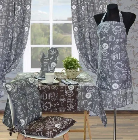 Скатертина Прованс GREY Breakfast