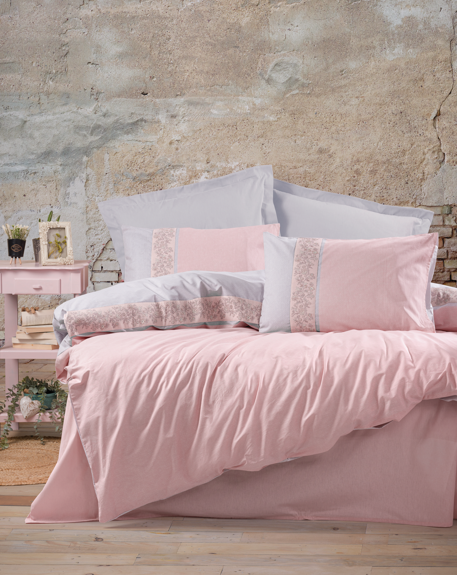 Комплект постільної білизни Cotton box MILA PEMBE